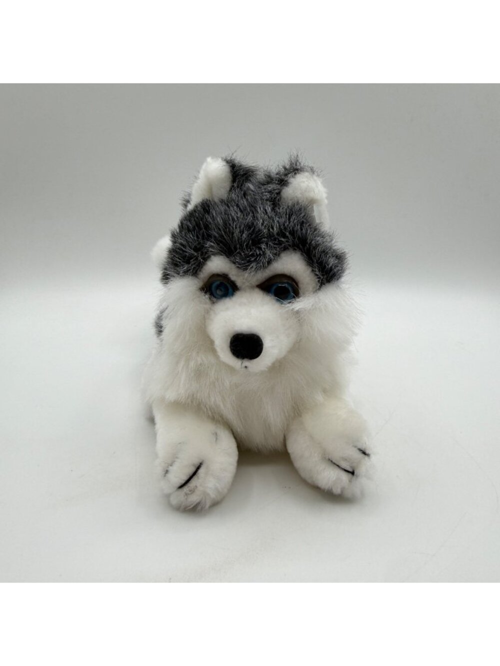 Goffa White Siberian Husky Dog 10" Plush Stuffed Animal